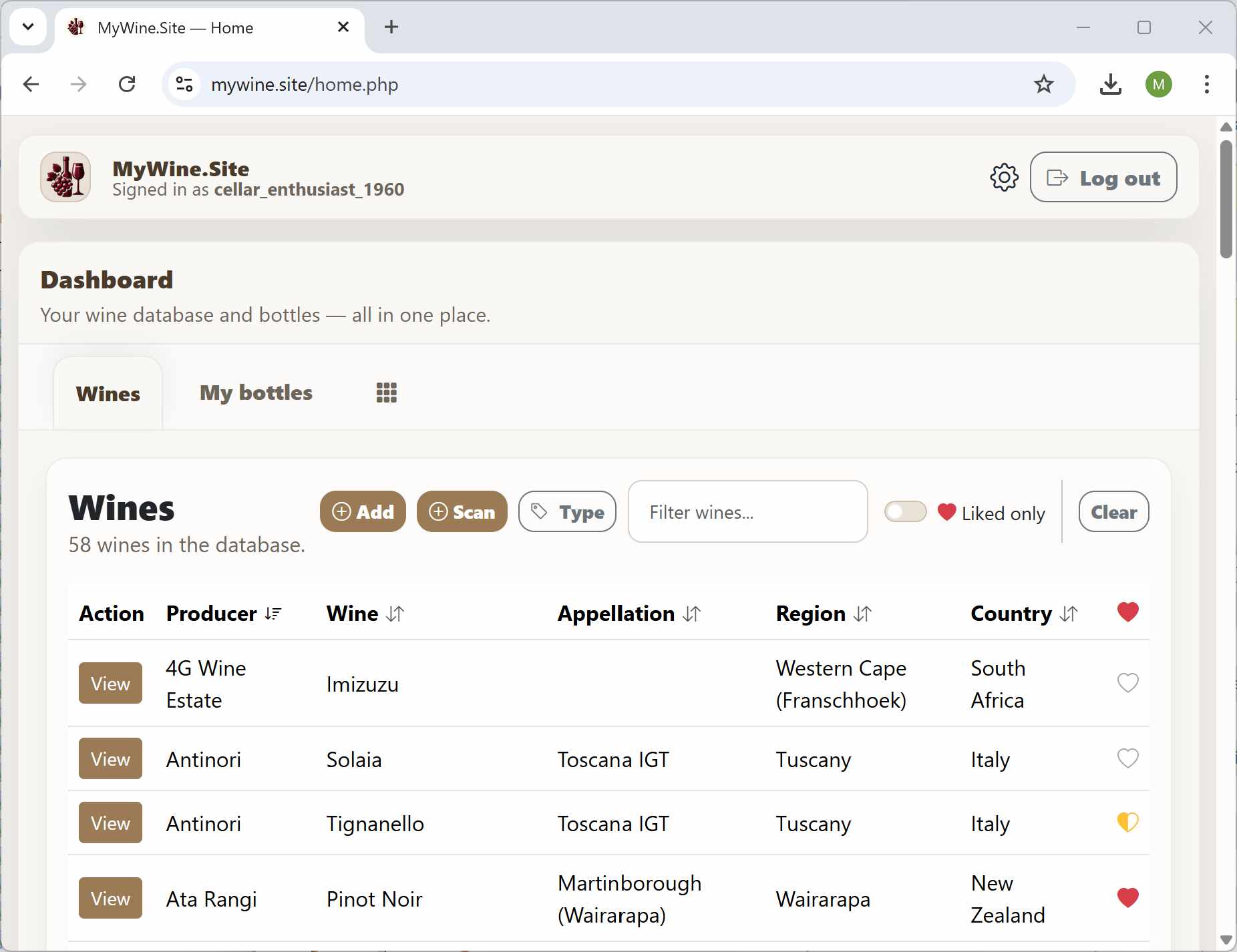 mywine.site screenshot
